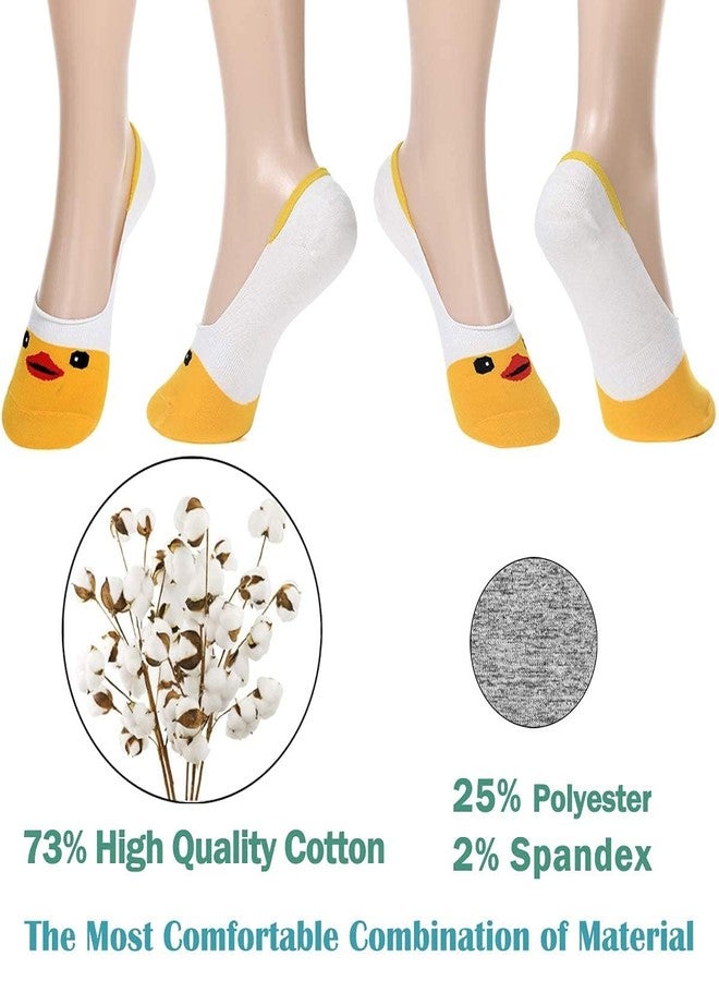 AKADO Baby Boys and Baby Girls Animal Print No-Show Loafer Socks Animal Printed Invisible Socks Multicolor Pack of 6 (9-12 Years) - Image 4