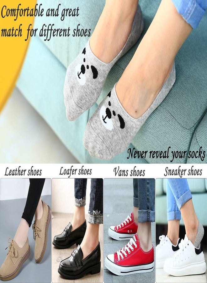 AKADO Baby Boys and Baby Girls Animal Print No-Show Loafer Socks Animal Printed Invisible Socks Multicolor Pack of 6 (9-12 Years) - Image 2