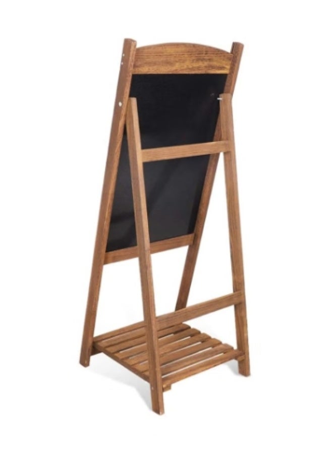 حامل نباتات خشبي مع سبورة - حل أنيق للتخزين والعرض لمساحات المعيشة - Image 3