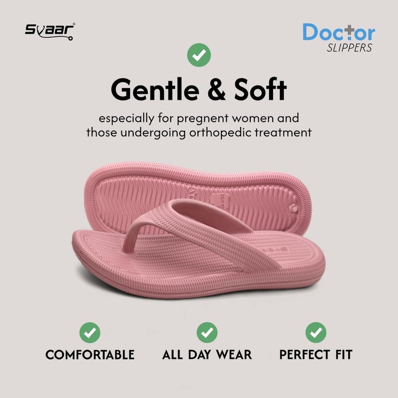 SVAAR Women's Flip-Flops Slippers | Orthopedic, Diabetic, Pregnancy | Soft Doctor Anti-Skid Slipper for Women | Comfortable & Lightweight | All Day Wear Flip-Flops Slipper - Image 4