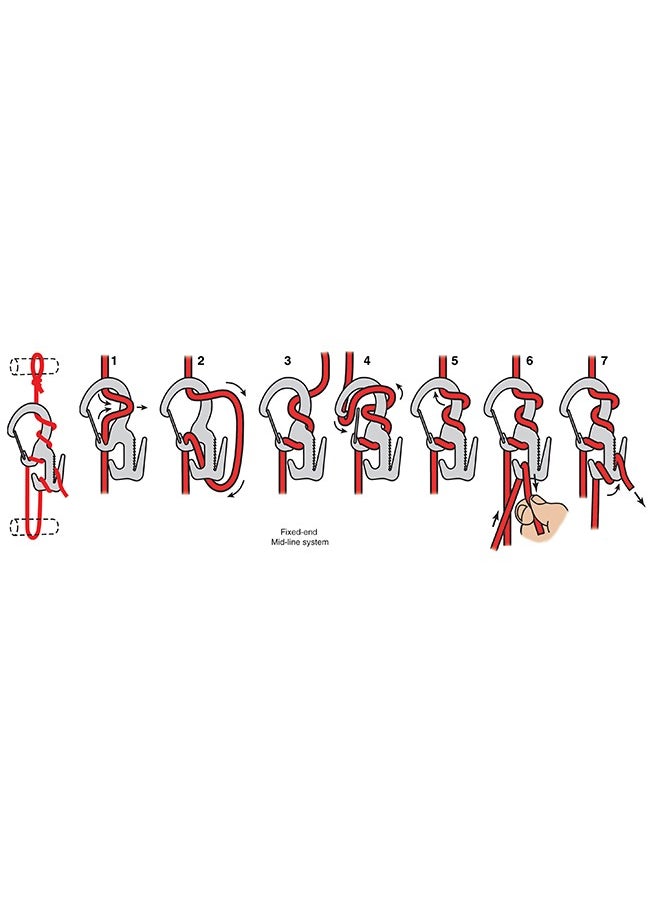 NiteIze أداة شد الحبل Carabiner من الشكل 9 - صغيرة - عبوتان مع حبل - أسود  - Image 3