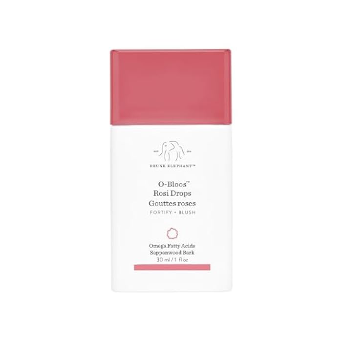 Drunk Elephant قطرات درانك إليفانت أو-بلوس روزي - 30 مل/1 أونصة سائلة - سيروم قطرات بلون خوخي-وردي - عناية بالبشرة نظيفة سريرية - خالية من القسوة - مختبر من قبل أطباء الجلد - خالية من الزيوت الأساسية والسيليكون والعطور - Image 1