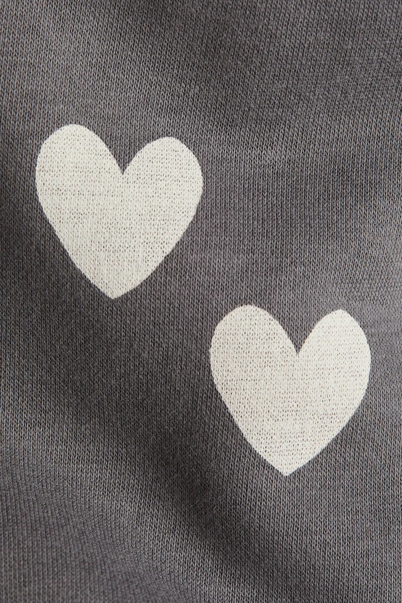 H&M Printed brushed-inside sweatshirt