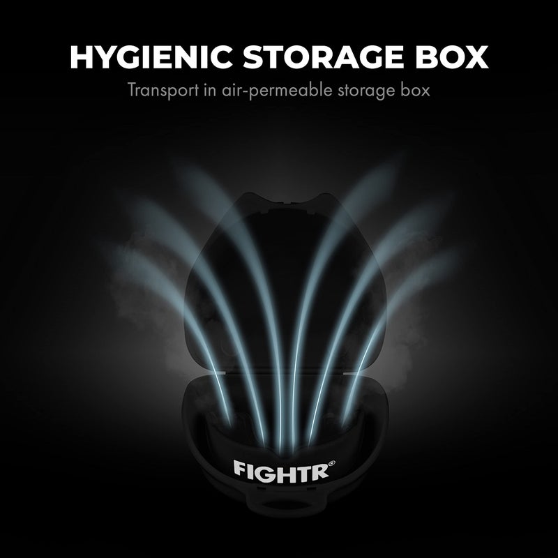 FIGHTRÂ® Premium Mouth Guard - for Excellent Breathing & Easy to fit | Sports Mouth Guard for Boxing, MMA, Football, Lacrosse, Hockey and Other Sports | incl. hygienic Box - Image 4