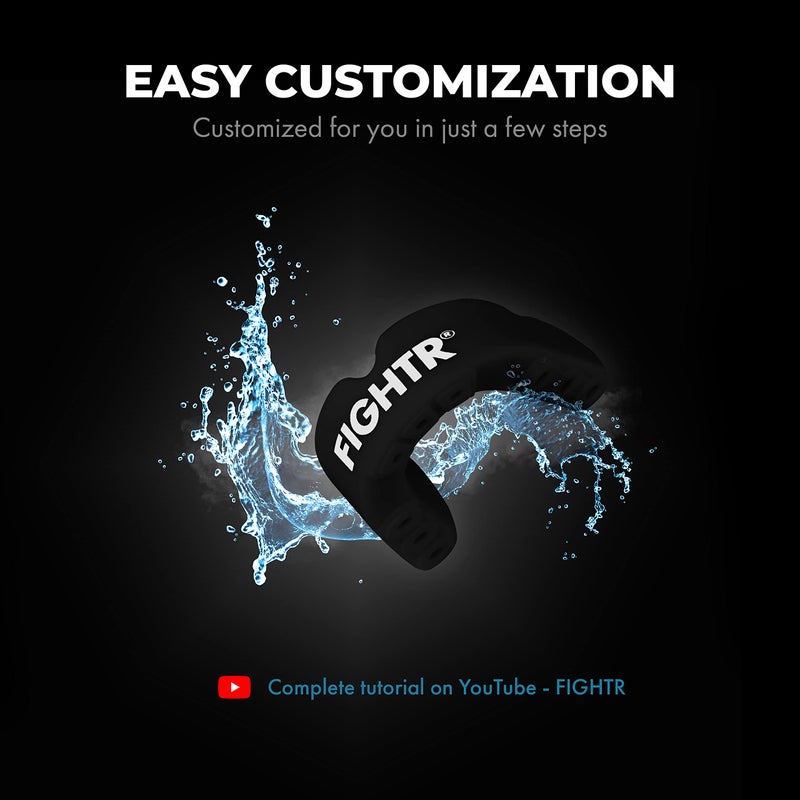 FIGHTRÂ® Premium Mouth Guard - for Excellent Breathing & Easy to fit | Sports Mouth Guard for Boxing, MMA, Football, Lacrosse, Hockey and Other Sports | incl. hygienic Box - Image 2