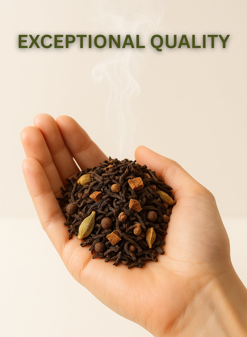 Zahr Masala Tea Loose Blend (Shai Masala) – Premium Spiced Herbal Tea Mix | 100% Natural Botanical Masala Chai for Gardening, Horticulture, Botanical & Herbal Use - Image 3