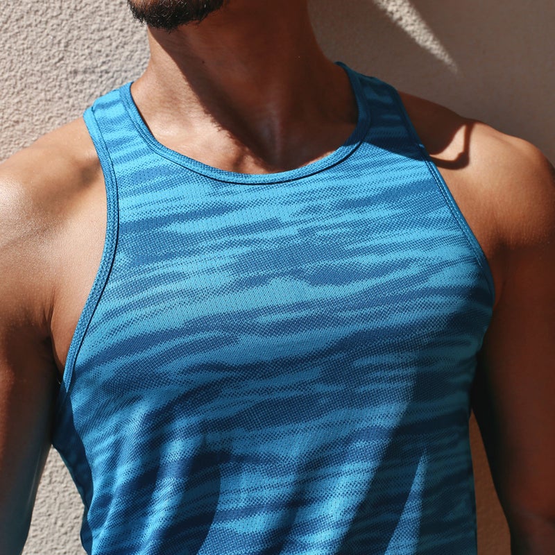 Men Sports Tank Top Sleeveless Loose Fit Quick-dry Breathable Basketball Training Athletic Gym Tops - Image 2
