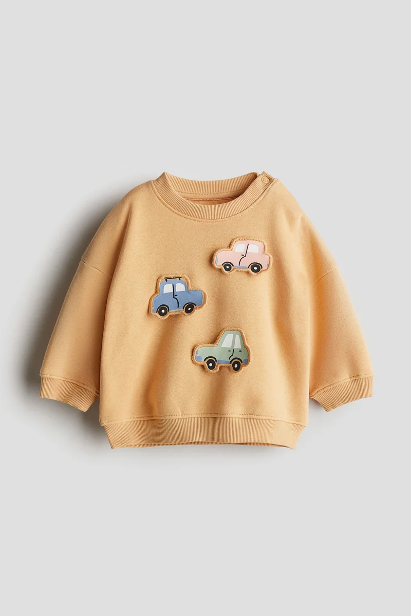 اتش اند ام Motif-detail sweatshirt