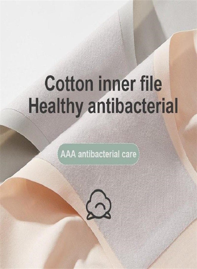 MIIOW 3Pcs Traceless Underwear Women's Summer Thin Ice Silk Pure Cotton Crotch Antibacterial Sports Girls' Triangular Shorts - Image 5