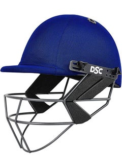 FORT 44 Cricket Helmet | Navy Blue | Size: Extra Large | For Men & Boys | Steel Grill | Adjustable Back Support Strap | Removable and washable sweatband | Lightweight