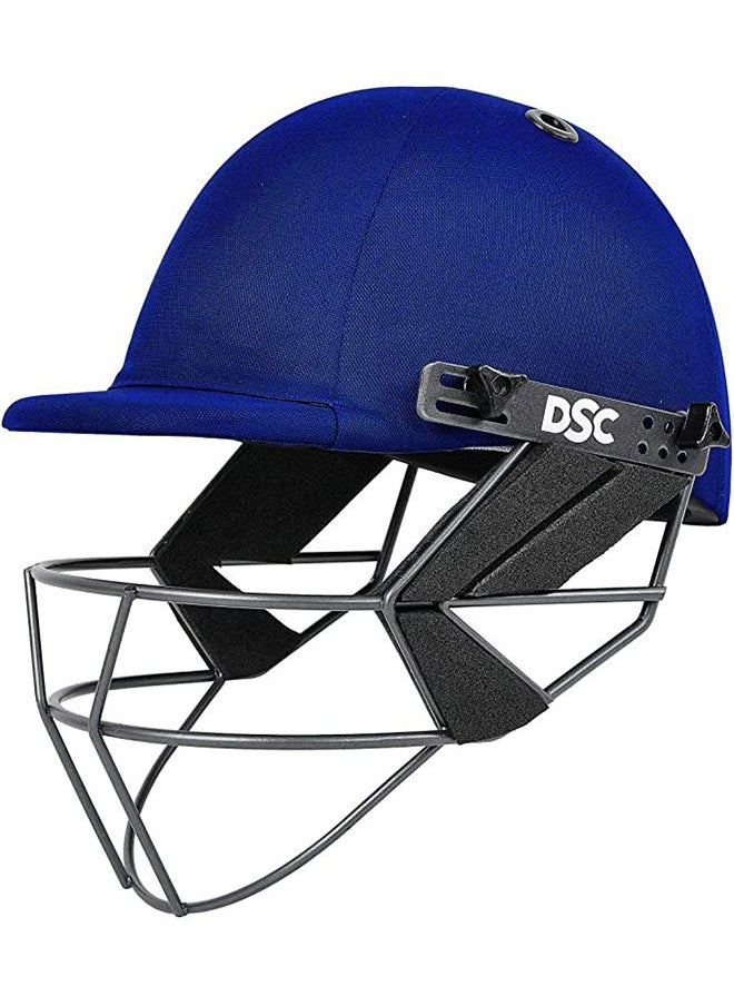 DSC - FORT 44 Cricket Helmet | Navy Blue | Size: Extra Large | For Men & Boys | Steel Grill | Adjustable Back Support Strap | Removable and washable sweatband | Lightweight - Image 1