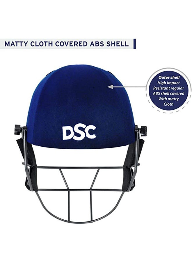 DSC - FORT 44 Cricket Helmet | Navy Blue | Size: Extra Large | For Men & Boys | Steel Grill | Adjustable Back Support Strap | Removable and washable sweatband | Lightweight - Image 1
