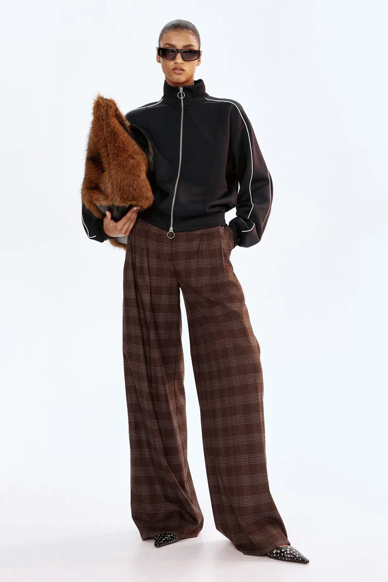 H&M Wide tailored trousers