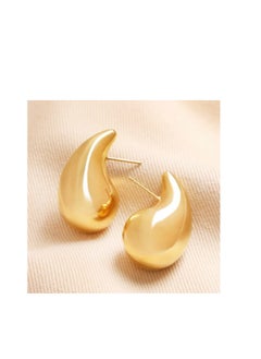 Generic Teardrop Chunky Golden Earring for Women  - Image 1