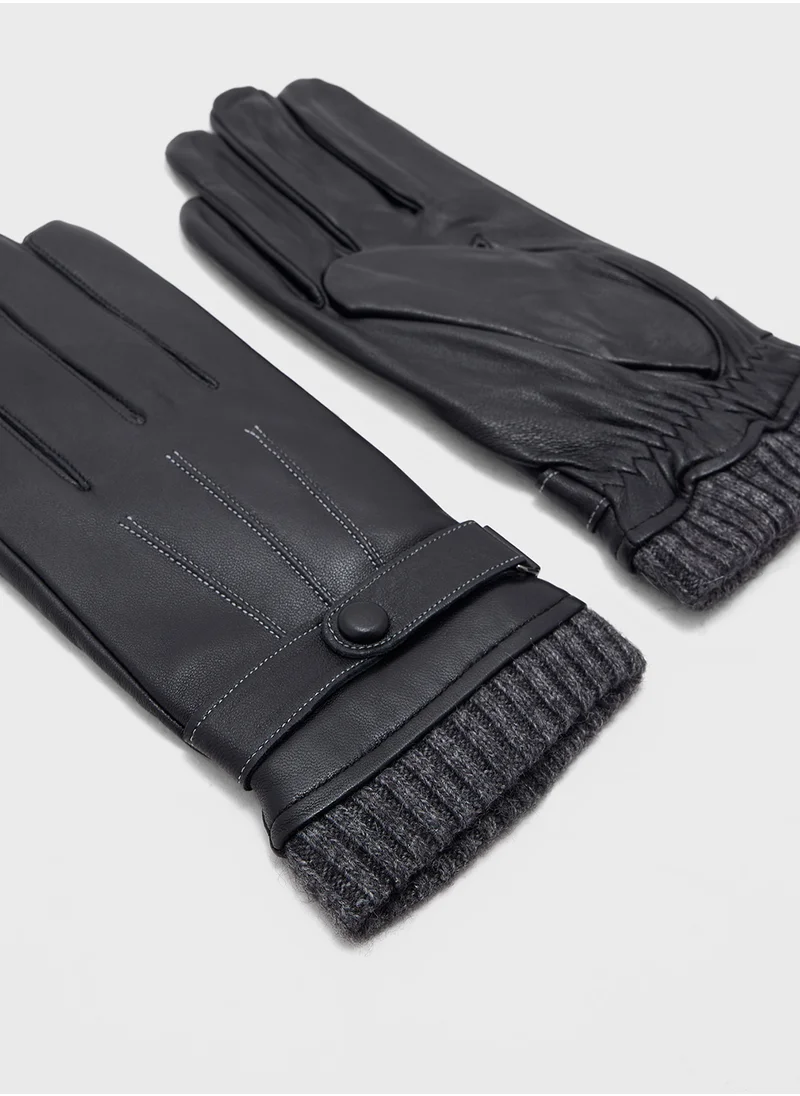 Robert Wood Genuine Leather Gloves