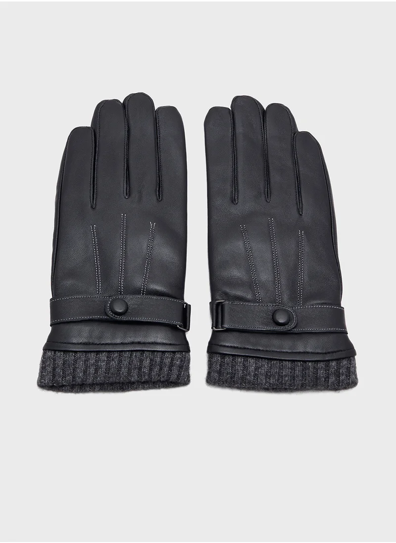 Robert Wood Genuine Leather Gloves