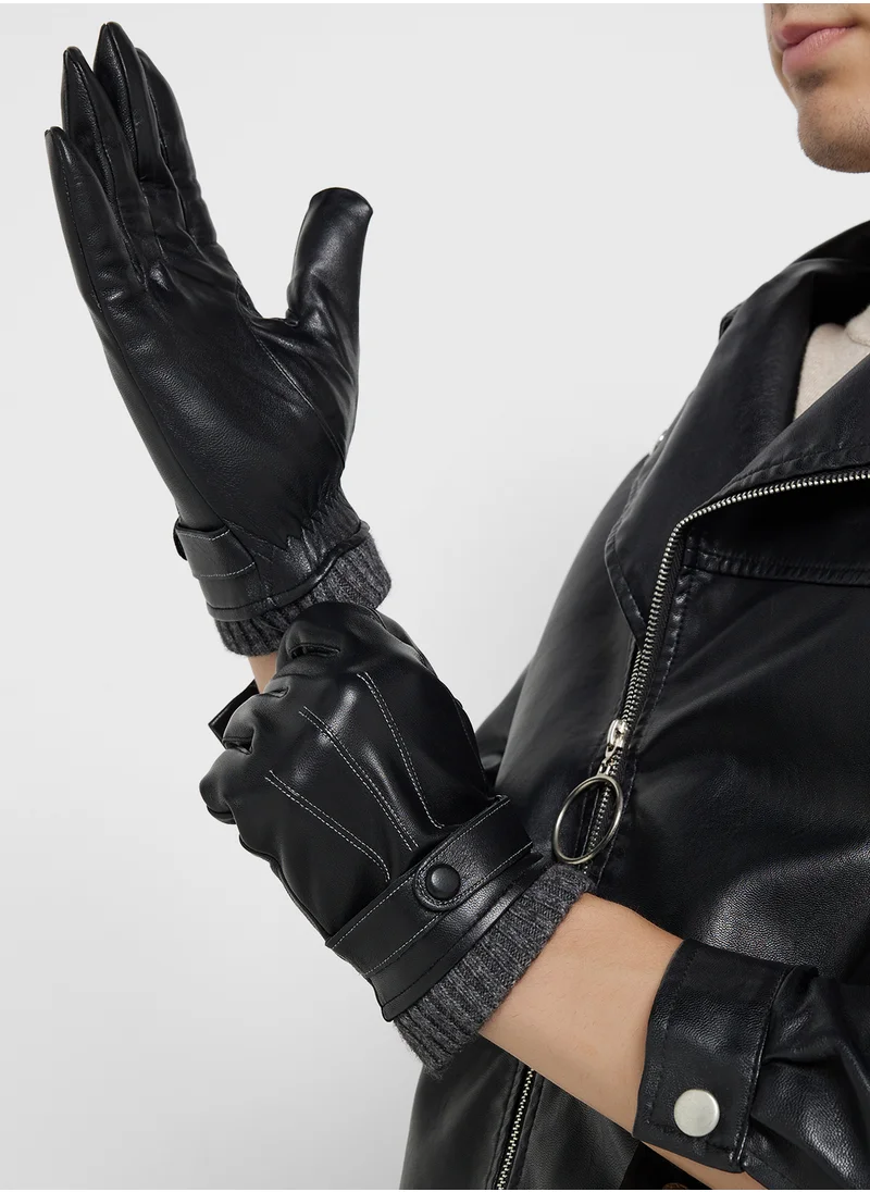 Robert Wood Genuine Leather Gloves