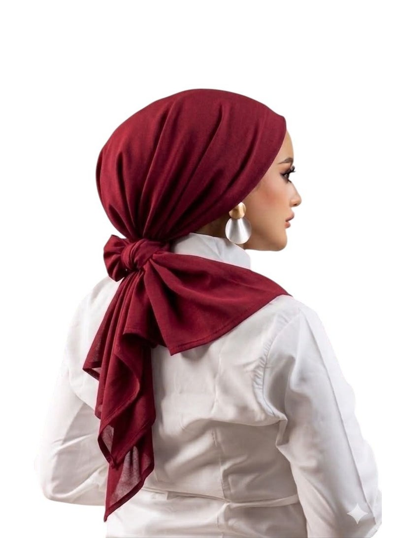 Ready-to-wear scarf with a back scarf with a cotton foam bandana, high quality and comfortable