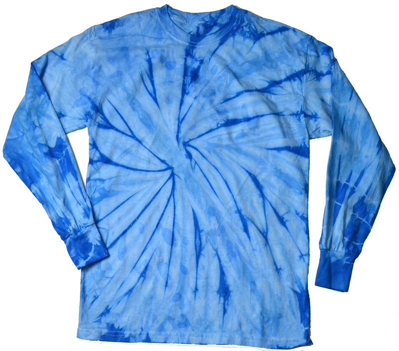 Colortone Tie Dye L/S 3X Spider Baby Blue - Image 5