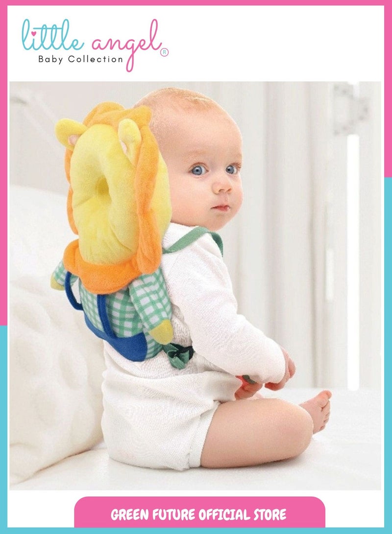 Baby Head Protection Pillow - Soft Cushion Backpack for Infants, Adjustable Safety Helmet for Crawling and Walking, Cute Animal Design for Toddlers - Image 2