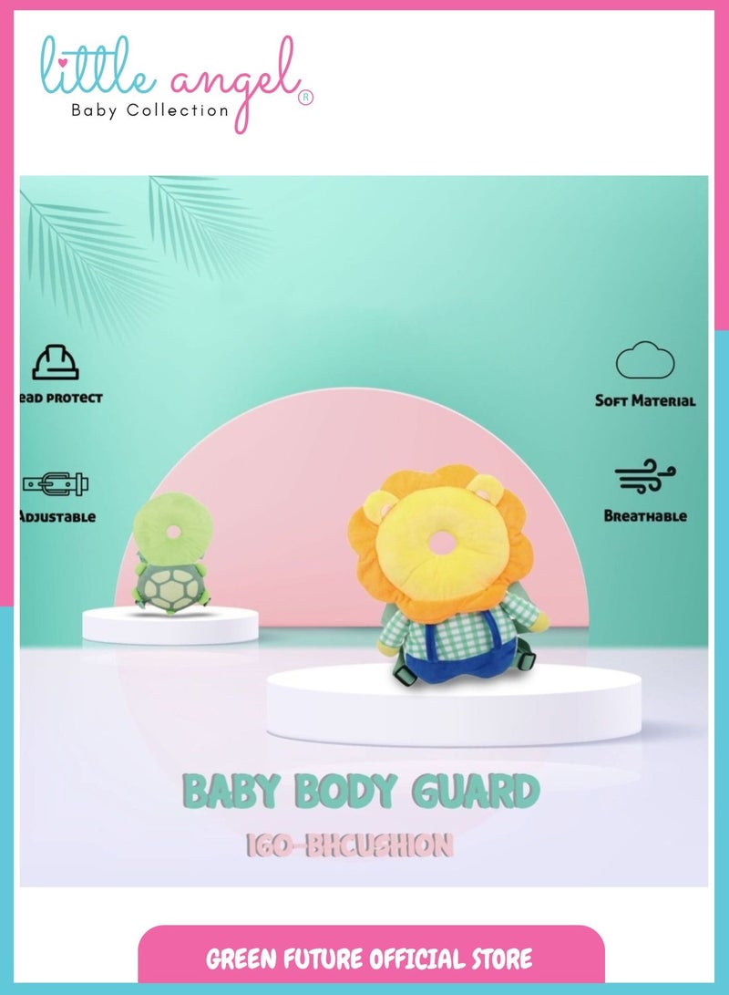 Baby Head Protection Pillow - Soft Cushion Backpack for Infants, Adjustable Safety Helmet for Crawling and Walking, Cute Animal Design for Toddlers - Image 4