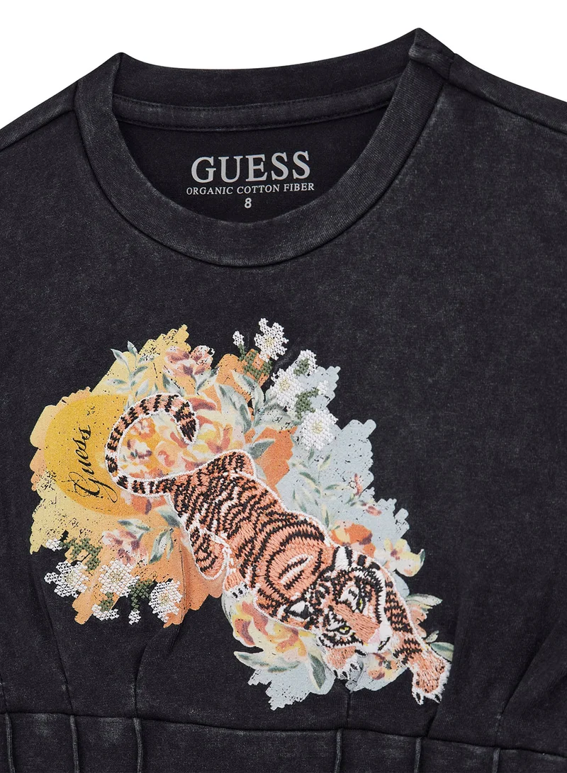 GUESS Kids Graphic Crew Neck T-Shirt