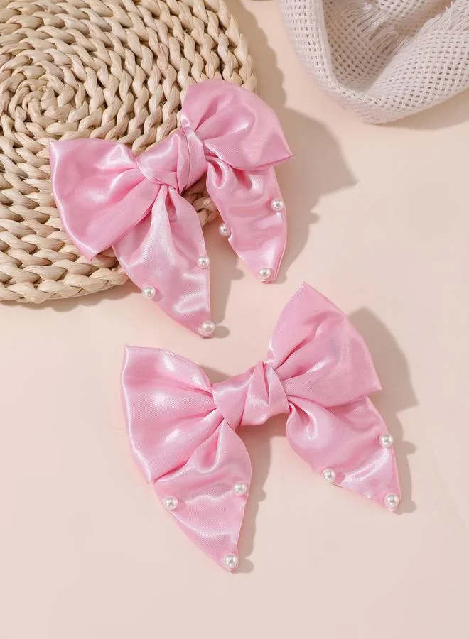 تايك تو طقم مشابك شعر بفيونكة قطعتين