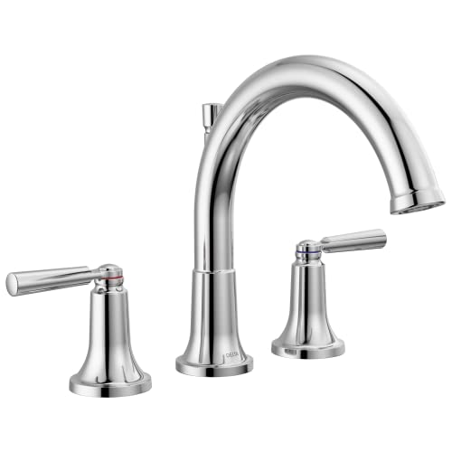 Delta Faucet Saylor Chrome Roman Tub Faucet Tub Faucet Roman Bathtub Faucet Delta Roman Tub Faucet Tub Filler T2735 Valve Not Included - Image 1