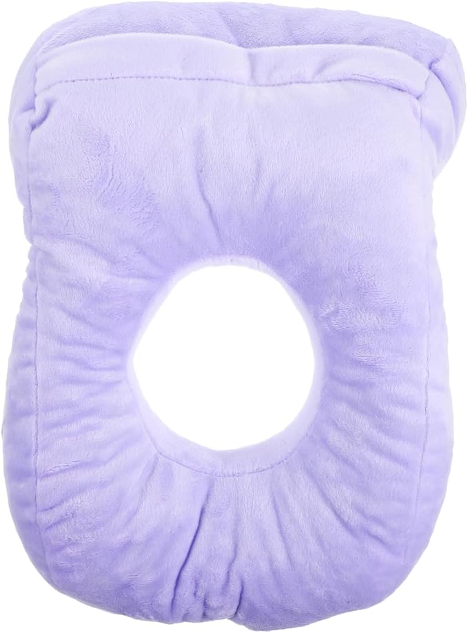 Portable Face Down Nap Pillow Memory Foam Cushion with Arm Breathable Design Grey - Image 1