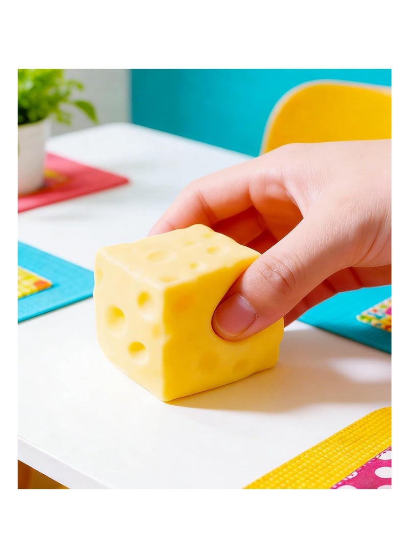 Butter Squishy, Sensory Cheese Block Slow Rise Squishy, 2026 New Adults Soft Novelty Rebounding Sensory Theme Cheese Butter Stress Balls, (a set of 2pcs) - Image 4