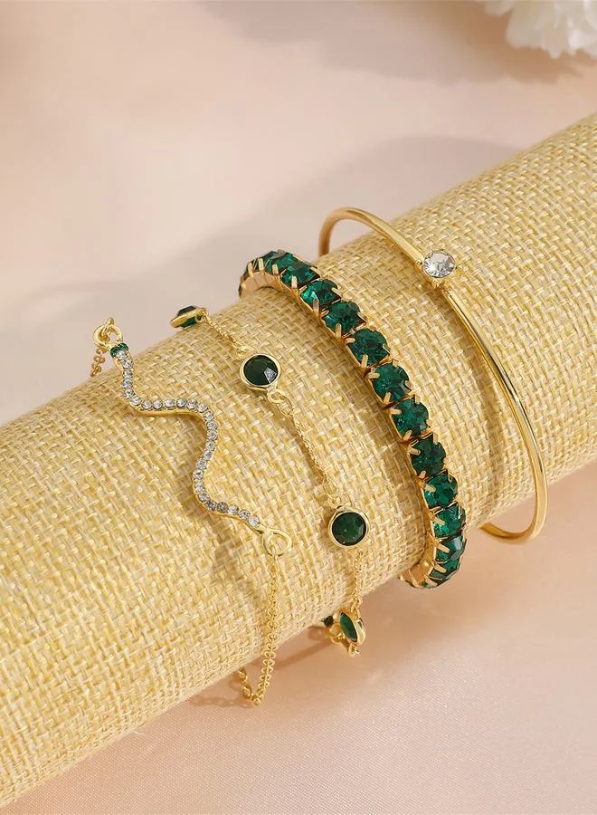 Take Two Take Two Set of 4 - Embellished Bracelets