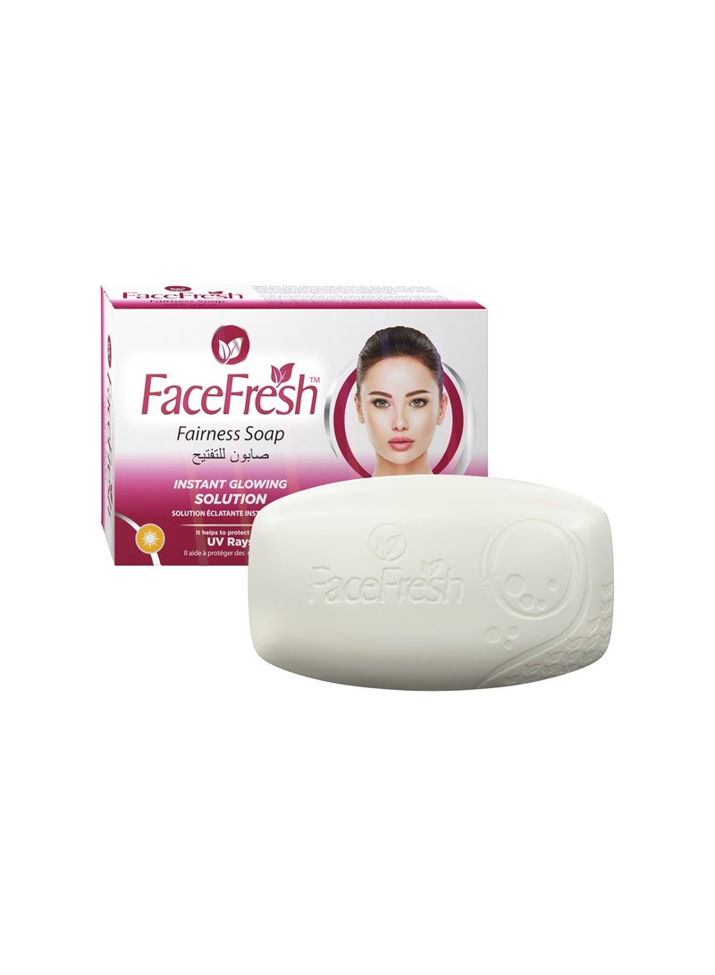 Face Fresh Fairness Soap - Improves Skin Tone & Brightens Skin, Increases Hydration & Firmness, Fairness Soap for All Skin Types 100g - Image 1