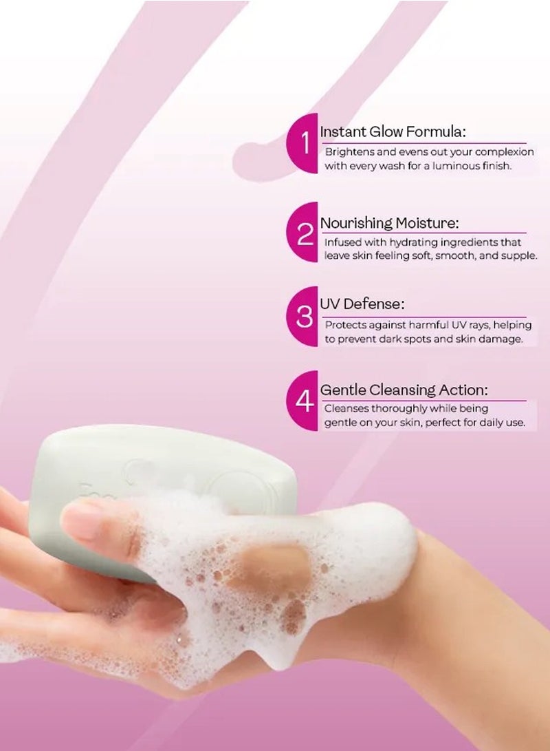 Face Fresh Fairness Soap - Improves Skin Tone & Brightens Skin, Increases Hydration & Firmness, Fairness Soap for All Skin Types 100g - Image 3