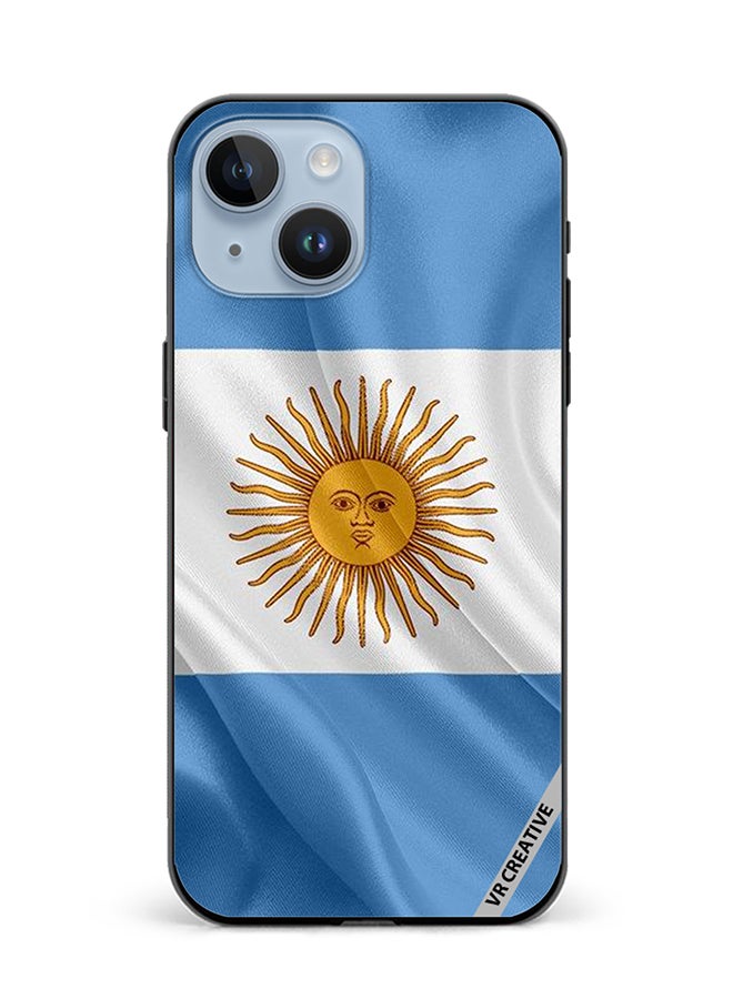 VR CREATIVE Protective Case Cover For Apple iPhone 15 Plus Argentina Design Multicolour - Image 1