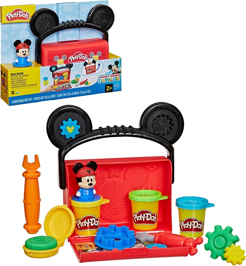 Play-Doh 0Disney Junior On-the-Go Garage Mickey Mouse Playset - Image 1