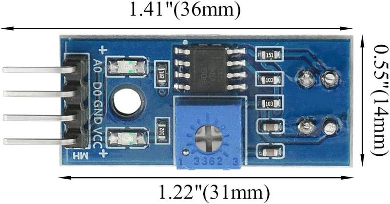 WMYCONGCONG WMYCONGCONG 10 PCS TCRT5000 Infrared Reflective Sensor Module IR Barrier Line Track Photoelectric Switch with Jumper Wires for Arduino Smart Car Robot  - Image 3