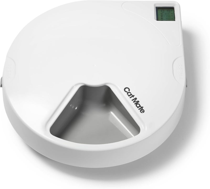 Cat Mate C500 Automatic Pet Feeder with Digital Timer for Cats and Small Dogs White, 13.4 x 11.4 x 2.8 - Image 3