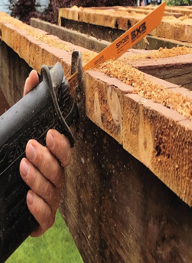 Spyder 200171 3x3 6x10 TPI Reciprocating Saw Blade, 8-Inch, Single Pack - Image 5