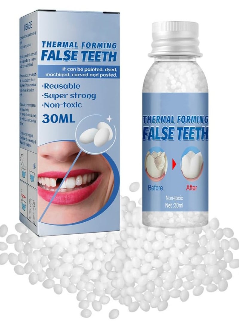 EELHOE Thermal Forming False Teeth Tooth Repair Kit Tooth Repair Granules for Missing and Broken Tooth Temporary Teeth Filling Repair Kit  - Image 1