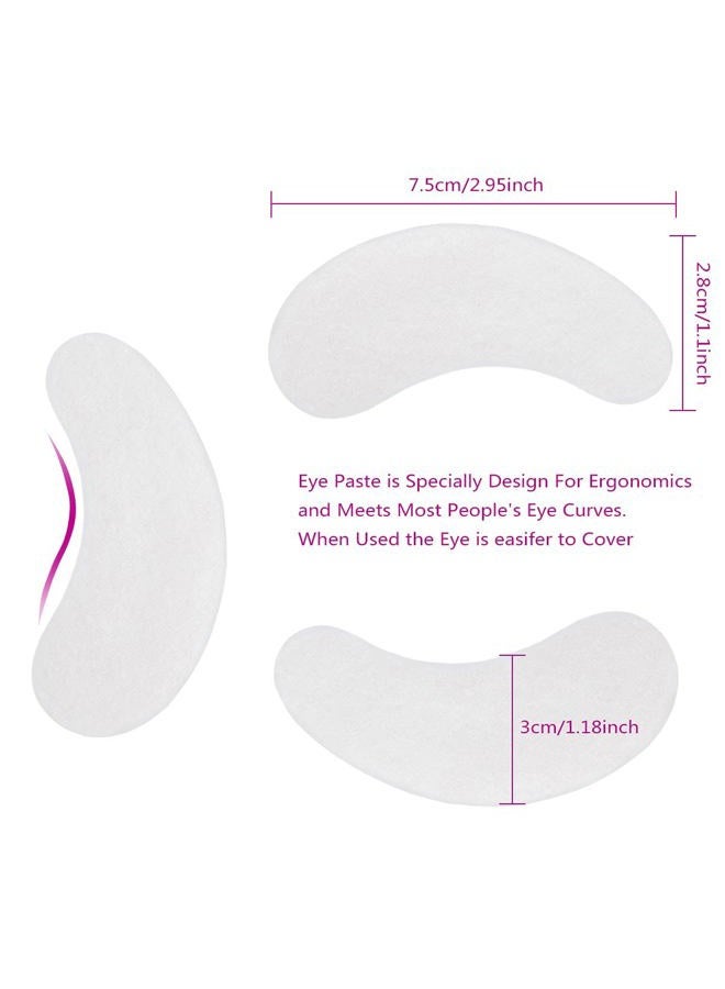 Flylin 100 Pairs Under Eye Pads, Eyelash Extension Gel Patches Hydrogel Eyes Patches Lint Free Eye Pads for Eyelash Extension Supplies - Image 4