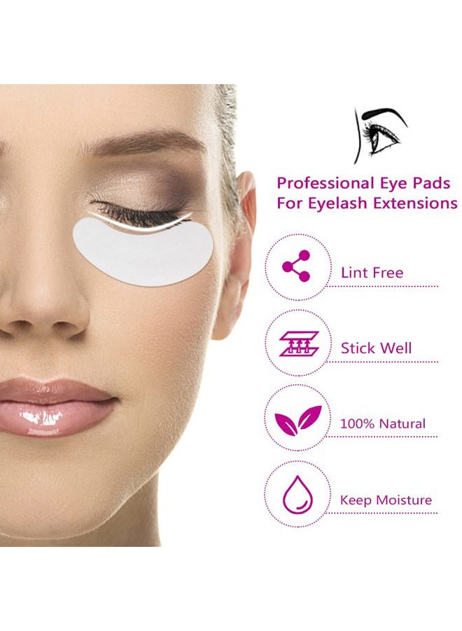 Flylin 100 Pairs Under Eye Pads, Eyelash Extension Gel Patches Hydrogel Eyes Patches Lint Free Eye Pads for Eyelash Extension Supplies - Image 5