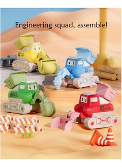 Generic 4 Pieces According To Inertial Engineering Truck Toys, Push And Go Toy Car set, Inertial Toy Car  - Image 1