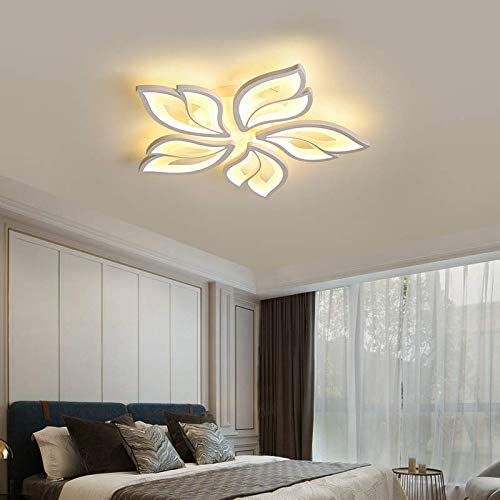 blissbells 5 Lights Arc Flower Ceiling LED Chandelier Lamp 3 Color Changing Light - Image 4