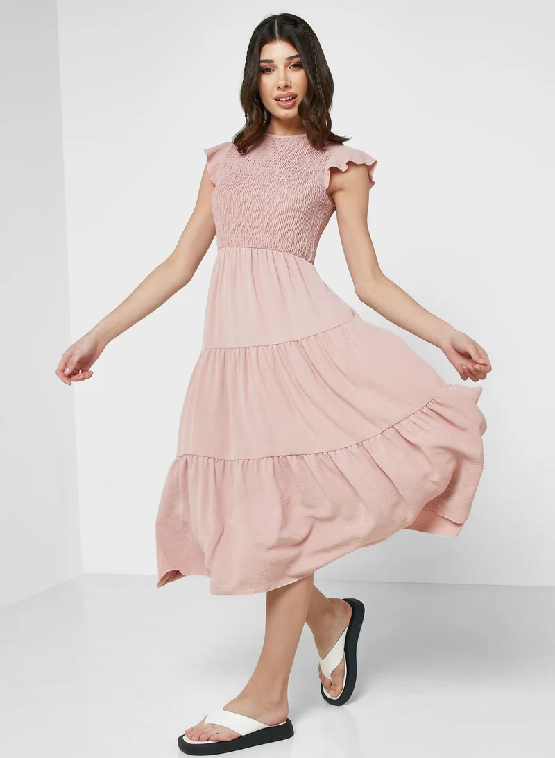Ginger Tiered Smocked Dress