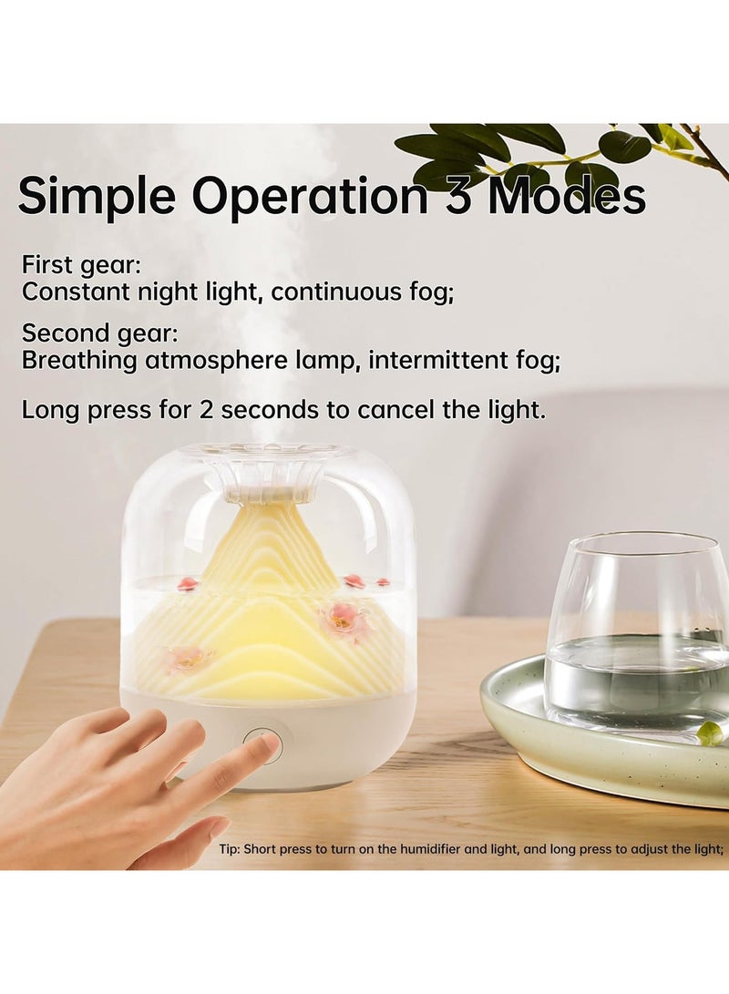 general Bedroom Mini Air Humidifier, Portable Personal Misting Humidifier with Warm Light, USB Desktop Compact Humidifier for Home Decoration - Image 5