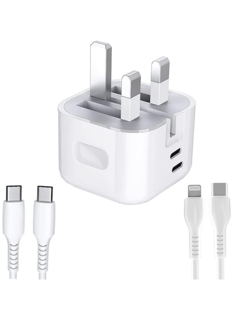 TIGER 35W Dual Port USB-C + USB-C Charger for Nothing Phone 2 / Nothing Phone 1 – Type C PD Adapter, Foldable GaN Fast Charger Power Adapter for Travel  - Image 5