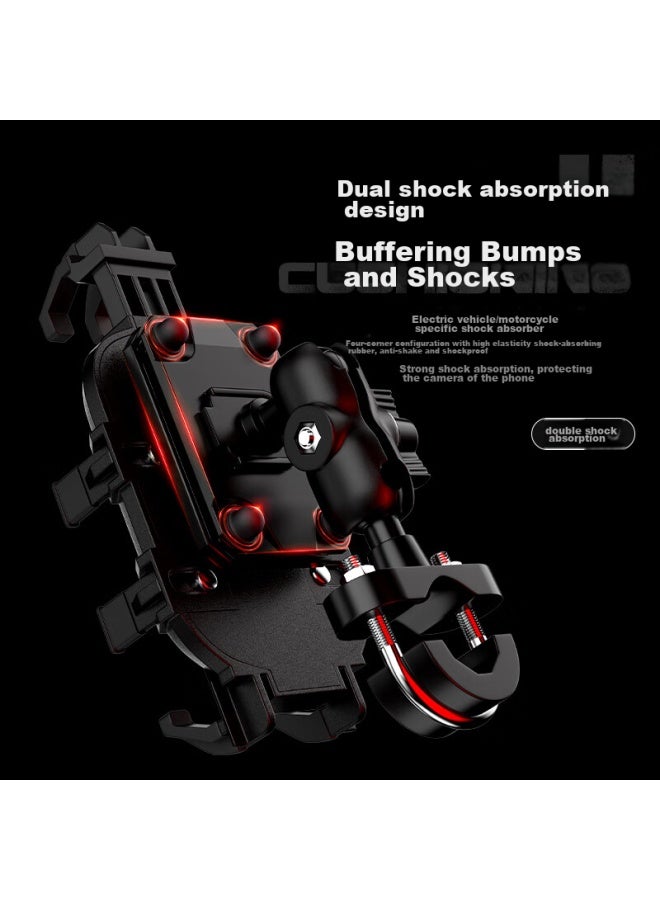 Supfire Motorcycle Phone Mount, Electric Scooter And Mountain Bike Anti-shake Holder, Delivery Rider Navigation Cycling Equipment - Image 2