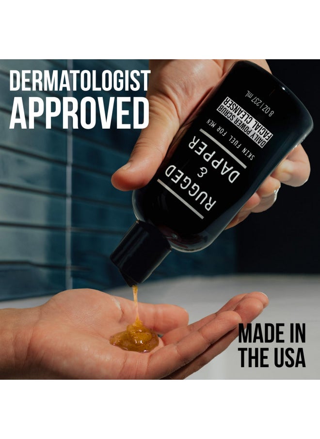 RUGGED & DAPPER RUGGED & DAPPER - Premium Face Wash -2-in-1 Exfoliating Facial Wash and Foaming Face Cleanser for Men with Oily, Sensitive or Combination skin made with Natural and Organic Ingredients  - Image 2