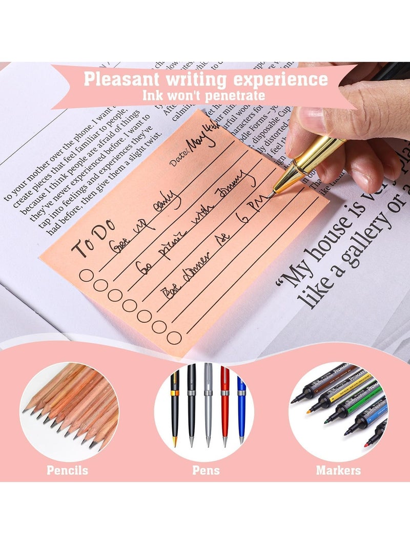 BIGTHREE to Do List Sticky Notes 9 Pack, Self-Stick Sticky Notes, Colorful Sticky Notes Pad with Lines, Do List Notepads for School Office Meeting Home Plan Reminder Stationery Supplies(450 Sheets) - Image 4