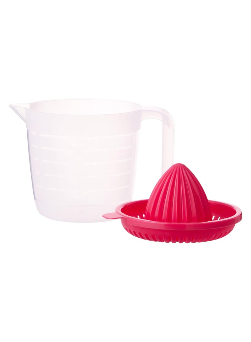 بلاستيك فورت عصارات حمضيات بلاستيكية - عصارة برتقال، عصارة ليمون، عصارة ليمون حامض، إبريق قياس بسعة 600 مل - Image 2
